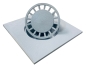 Preview: Hofablauf 30 x 30 cm grau senkrechter Abgang DN 110